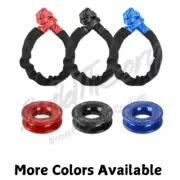 NEW Heavy Duty Recovery Winch Rope Synthetic Shackle +Recovery Ring Set Off Road