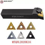 1P 15° MTQNL2020K16 CNC Lathe Tool External Turning Tool Holder For TNMG160408