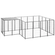 Dog Kennel Outdoor Pet Cage Crate Fence Run Enclosure Pen House Large 6.05m²