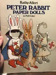 Vintage Kathy Alert Peter Rabbit Paper Dolls Uncut Full Color