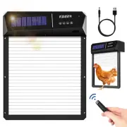 Chicken Automatic Coop Door, Solar Powered/USB Rechargeable, 5000mAh Battery,...
