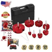 Flexible 8-Piece PVC Pipe Fitting Reamer Kit Compatible with Standard Drills