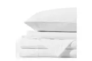 Royal Comfort Single Flannel Sheet Set Polar Fleece w/ Pillowcase White