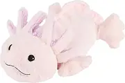 Warmies Pink Axolotl Plush Large Size, Fully Microwavable and Weighted Cuddly Toy for Anxiety, Chill in The Freezer or Heat in Microwave, Soft Toy Heat Pad