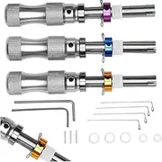 Tubular Cam Lock,Cam Clocks Keyed Alike, 3pcs Lock Pick Set, Tubular Cabinet Locks, Rv Loc for Storage Door, Metal Picking Tool Portable Sturdy for Home (1pcs)