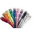 2 Feet Cat6 Ethernet Network Patch Cables Mixed Colors RJ45 m/m (10 Pack)