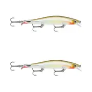 2x Rapala 12cm RipStop Shallow Jerkbait Hard Body Fishing Lures - Houdini