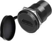 YiKaiEn HDMI Panel Mount Adapter 4K@60Hz - Female-to-Female Threaded Connector, with Anti-Loosening Gasket and Waterproof Cover, Ideal for Car, Dashboard and Device Panels