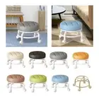 Low Roller Seat Stool Sturdy Pulley Low Stool for Barber Shop Kitchen
