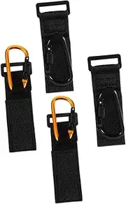 Toddmomy 4Pcs Stroller Hooks with Straps Non Slip Shopping Cart Hanger Clips for Secure Storage for Pushchairs Nursery Bags Grocery Shopping Fit