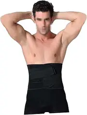 Elastic Waist Belt Men's Tummy Belt for Waist Support Adjustable Buckle XXL Black