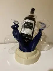Kraken Rum Tentacle Bottle-Holder For Bar, Man Cave, Display