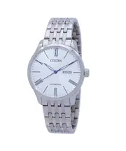 Citizen Stainless Steel White Dial Automatic Day/Date NH8350-59B 50M Mens Watch