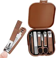 Travel Manicure Kit - Scissor Ear Pick Tools Nail Grooming Kits | Nail Care Kit with Case, Professional Cutter Travel Hygiene Kit for Women and Men