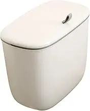 Generic Hanging Trash Can Compost Bin for Kitchen Cabinet Door Waste Bin Compost Bucket for Household Cupboard RV Bathroom Toilet, White Small