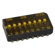 218-8LPSTJ Dip Switch SPST 8 Position Surface Mount Slide (Standard) Actuator 25