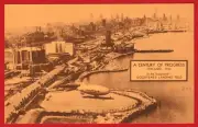 ZEPPELIN GOODYEAR´S LANDING FIELD, CHICAGO 1933 ORIGINAL UNPOSTED POSTCARD