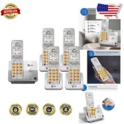 5 Handsets DECT 6.0 Cordless Phone with Eco Mode, Voicemail, & Enhanced Clarity