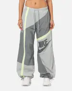 [Nike] Nike Women's Sportswear Mid-rise Street Woven Open-hem Pants Smoke Grey - Size S S Smoke Grey