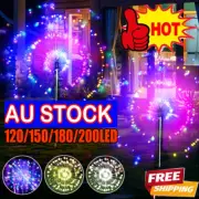 Fireworks LED Fairy String Lights Starburst Solar Xmas Garden Night Lamp PB