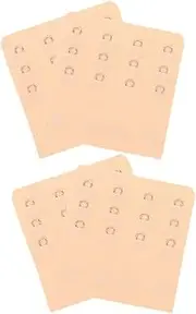 [JEWEDECO] Bra Extender Straps 3 Rows 4 Hooks Bra Extender for Women Extra Length for Comfort Support