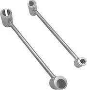 2Pcs Hinge Gap Adjusting Wrench, 14 to 25mm Door Hinge Adjustment Tool, Door Repair Adjustment Spanner, Duplicity Headed Adjustable Hand Tool for Standard Round Bolts