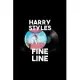 Harry-Styles-Fine Line Funny Album: Blank Lined Notebook Journal for Work, School, Office - 6x9 110 page