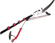 18FT/5.4M Telescopic Pole Saws Professional Tree Pruners Extendable Pruning Saw Gardening Landscaping Branch Saw Lopper Tools Telescopic Rod Saw with Steel Blade Saw and Nylon Cord