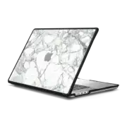 MacBook Pro 16-inch (M1 - M4) Impact Case Martble Pattern with transparent apple logo