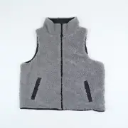Bass Outdoor Women Reversible Zip Front Vest Grey Size S