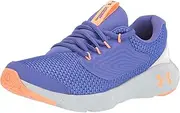[Under Armour] Girls Charged Vantage 2 Running Shoe, (500) Brilliant Violet/Afterglow/Oxford Blue, 5 Big Kid