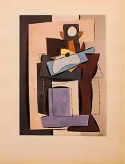 Pablo Picasso Painting | "The Fireplace" (1940) | Poster, Canvas Print