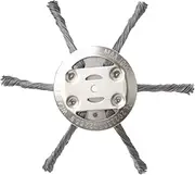 Steel Wire Grass Trimmer Head, 6 Inch Multi-Function Grass Cutter Head, Wired Trimmer Blade Replacement for Lawn Mower (1 Pcs)