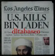 US Kills Bin Laden LA Los Angeles Times Newspaper May 2011 Osama Killed/Dead