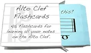 Alto Clef Note Names Flashcards - Really Fun Design for Learning to Read Music (Viola)