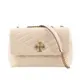 TORY BURCH Kira 縫線設計小款肩背/斜背二用包(奶油白) 90452 122