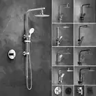 Welba 10" Shower Head Set Square Round Handheld With Shower Mixer Tap Combo WELS