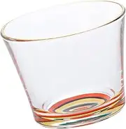 Aderia 6154 Medeta Mono Single Raku Edo Glass Cup with Presentation Box, Made in Japan