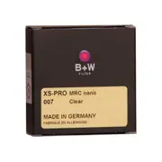 B+W XS-PRO 007 Clear MRC Nano 62、82mm 【宇利攝影器材】純淨 超薄 高硬度 奈米鍍膜