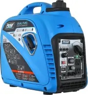 Pulsar 2,200-Watt Super Quiet Portable Dual Fuel Gas Powered Inverter Generator