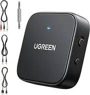 UGREEN Bluetooth 5.2 Transmitter for TV, Dual Pair Wireless Receiver Compatible with Airpods Earbuds Speaker, Headphone Adapter for Airplane, PC, MP3, and Gym