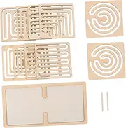 HONITANO 1 Set Wooden Brain Puzzles for Adults Fine Motor Skills Development Engaging Office Desk Home Hand Games Eye Catching Design for Problem Solving Coordination