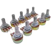 10pcs 50K ohm Linear Taper Rotary Potentiometer Panel pot B50K 20mm