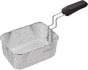 qwmvhfg， Rectangular French Fries Basket Stainless Steel Fry Basket Encrypted Fries Frying Frame for Snack Bars, Hotels, Restaurants