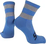 [X AUTOHAUX] Cycling Socks Anti-Friction m Outdoor Bike Socks Blue,Grey Unsex 1 Pair Color Matching Reflective