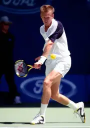 Petr Korda Czech Republic at a men's singles match at the Australi- Old Photo