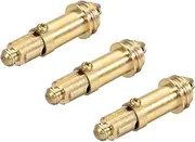 uxcell Pop Up Bolt Basin Bath Sink Drain Waste Click Clack Brass Push Spring Plug 3Pcs
