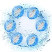Labymos 6PCS Hair Catcher Balls -Winding Laundry Lint Remover Washing Balls Reusable Lint Remover Balls for