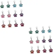 [NUOBESTY] Woven Marking Buckle Lobster Clasp Fastening Pendant for DIY Dog Charms Jewelry Accessories Necklace Bracelet Clasp Pendants for Necklaces Stainless Steel