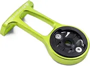 JRC Components Stem Out Front Mount | Compatible with Garmin Edge Series Devices | Lightweight CNC 6061 Aluminium Body - Acid Green